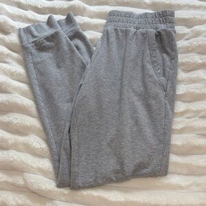 ALO Yoga Gray Mid-Rise Jogger French Terry Sweatpants